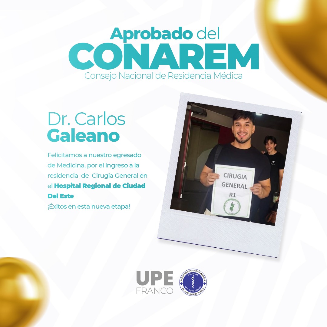 Orgullo UPE: Aprobados CONAREM - Medicina